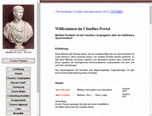 Tablet Screenshot of claudius-portal.de